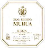 MURUA GRAN RESERVA 2005 Coupage: 85% de Tempranillo, 10% de Graciano, 5% Mazuelo.