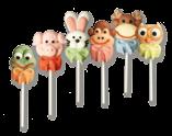 faces Sugar, on stick, assorted