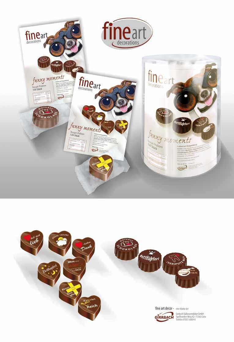 Reference 73306 Funny moments chocolates Filled chocolate hearts, assorted Content: 120 pieces / box NEW