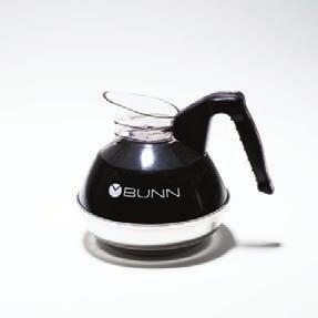 Coffee Decanters and Warmers High quality, durable serving option for quick-turn serving environments EASY POUR BUNN exclusive design; high quality stainless steel base with drip proof, fast-pour lip