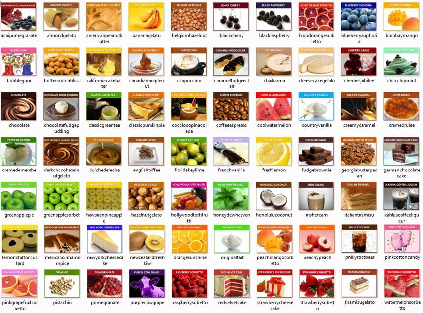 Free Flavor Cards/Signs (aka Flavor Tags) Graphics for display above your machines (We give you free high res yogurt flavor graphics for your store) Enhance Your Frozen Yogurt Offering