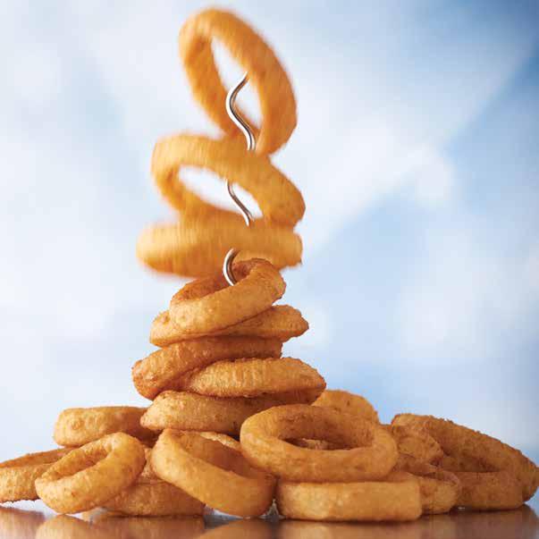 PR onion rings PR PR PR P All raw or partially cooked