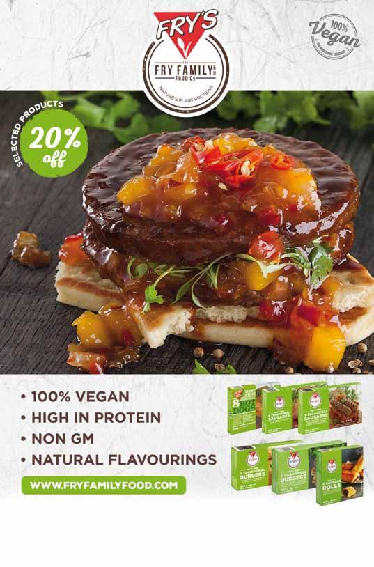 JUNE OFFERS Vegetarian - Fry s 24 9215 Meat Free Hot Dog's 10 x 360g 22.23, RSP 2.98, POR 25% 8462 8 Traditional Meat Free Sausages 10 x 380g 23.11, RSP 3.