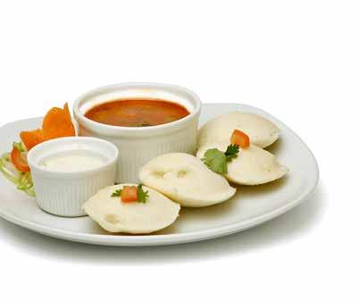 INDIAN We offer catering for all occasions SOUTH INDIAN DISHES IDLI SAMBHAR * 4.