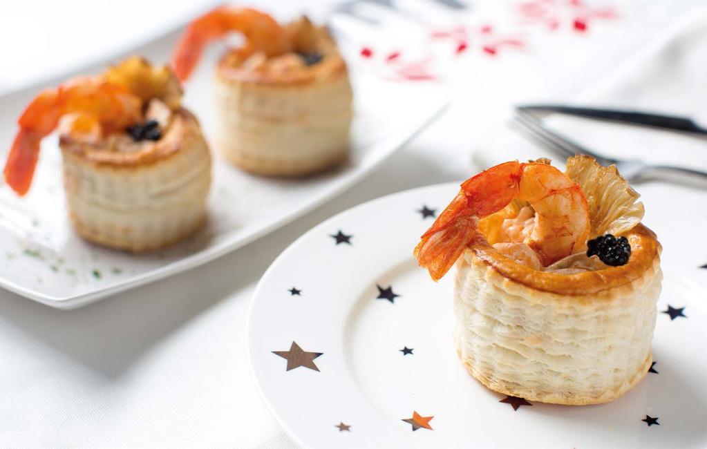 serves 8 30-45 minutes Ideally, fill just before serving, so the vol-au-vents remain crunchy.