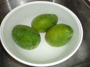 Step 4 -Wash the mangoes!