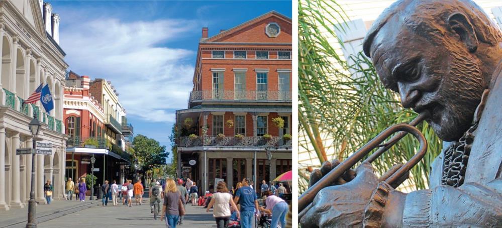 Collette Experiences Take in a spirited jazz revue at a French Quarter jazz club. Soak in the ambiance of the old South with a drive along St. Charles Avenue.