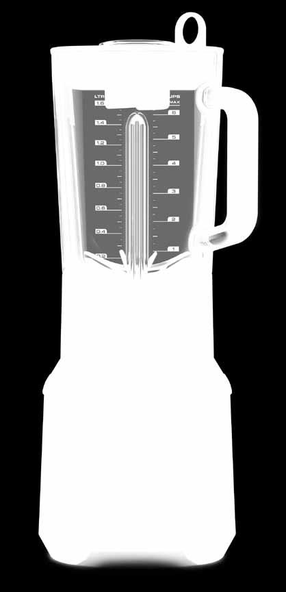 Large 1.6 litre glass jug C. Illuminating pulse/ice crush button D.