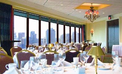 Our Ballroom and Grill Room offer a panoramic view of Downtown
