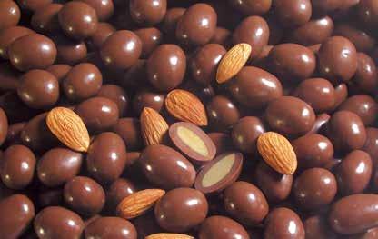 almonds and smooth chocolate a delectable duet. 5 oz. bag. ITEM 9643 $8.