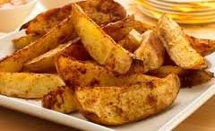 Potato Wedges Serves 2 as a side dish 1 x large baking potato *1 x 15ml Cumin seeds /paprika/cayenne pepper *1 x 15ml olive oil * In school Remember a named container to take your Potato wedges home