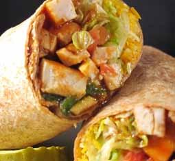 wraps, dogs, & more Served with your choice of side. Big Red Wrap Grilled chicken breast, bacon, lettuce, cheddar jack cheese, tomato, and ranch dressing wrapped in a tomato basil tortilla.