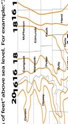 The map below shows the approximate altitude of areas of North Dakota. The altitude in South Dakota varies from 1,200 feet to 6,000 feet above sea level.