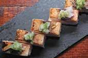 5 blowtorched cured mackerel pressed sushi salmon