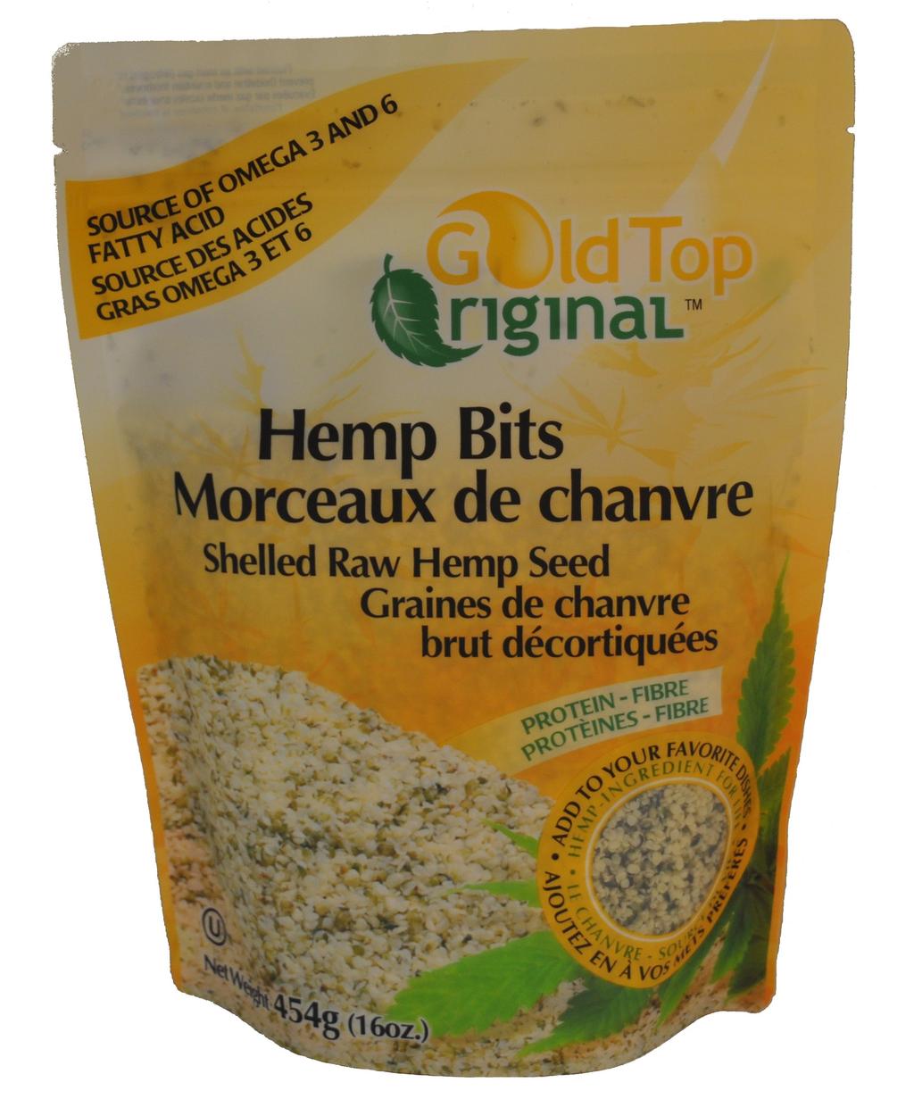 com/hemp_bits_org.html Original Hemp Bits Free from chemical, additives, and preservatives. Mechanically remove hull from the tender centres. Source of protein and essential fatty acids.