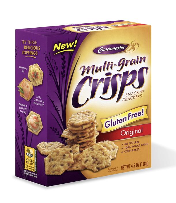 Crunchmaster Multi-Grain Crisps Key Features: Original Flavor, Snack Cracker Size 100% Whole Grain (19g per serving)