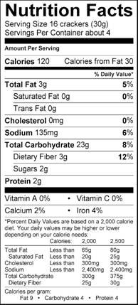 Crunchmaster Multi-Grain Crackers (Sea Salt) Features/Claims: 100% Whole Grain (22g per serving) Low Fat (50% less than the leading multi-grain chips;