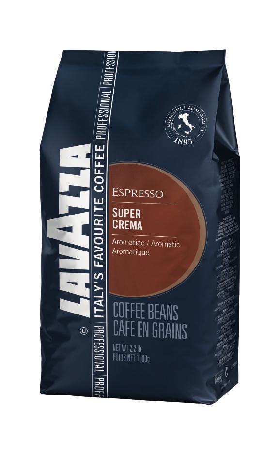 Super Crema A blend of coffees with a velvety cream and persistent aroma. Aromas of honey and almonds for a mild and creamy espresso.