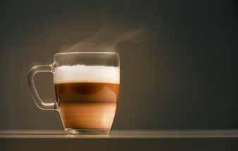 Marked with espresso, the latte macchiato is intensely bold as a result of the espresso being poured in last for a robust taste.