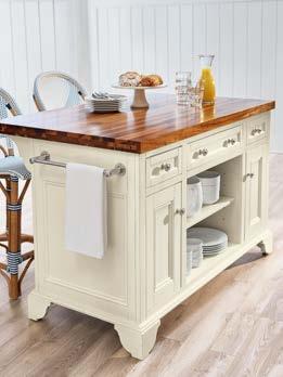 HANDCRAFTED OF SOLID WOOD NEW KITCHEN ISLANDS Add a perfect centerpiece to your kitchen carefully