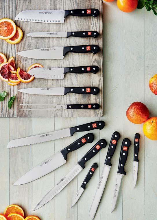STEAK KNIFE SET Serrated blades slice easily through any cut of meat. #918631 Sugg. $100.00 Reg. $69.95 $59.