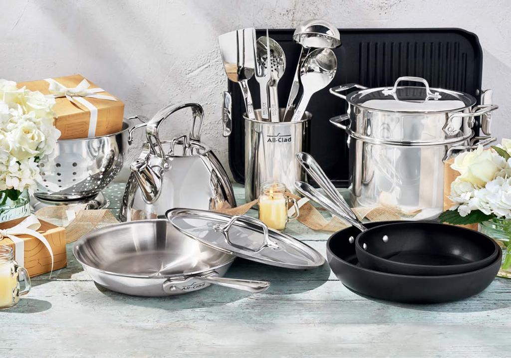 LEGENDARY PERFORMANCE EXCEPTIONAL VALUE FREE SHIPPING ALL-CLAD UNDER $100 G Celebrate spring with the gift of amazing All-Clad cookware at great values.