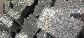 The gained aluminium material is then briquetted to achieve high quality scrap material to be sold on the market.