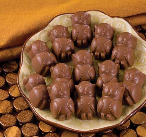 chocolate bears are bursting with smooth peanut