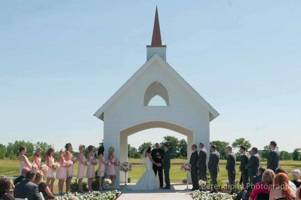 Ceremony Packages Our Ceremony Package includes: Exclusive use of our chapel for 3 hours with access to our golf course for pictures of the bride and groom.