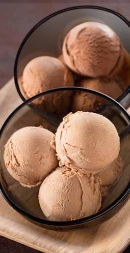Ice cream Inaya TM 65% dark chocolate couverture Makes approximately 960 g of ice cream Inaya TM Sorbet Two recipes of the highest quality of the highest quality, combining a powerful taste with an