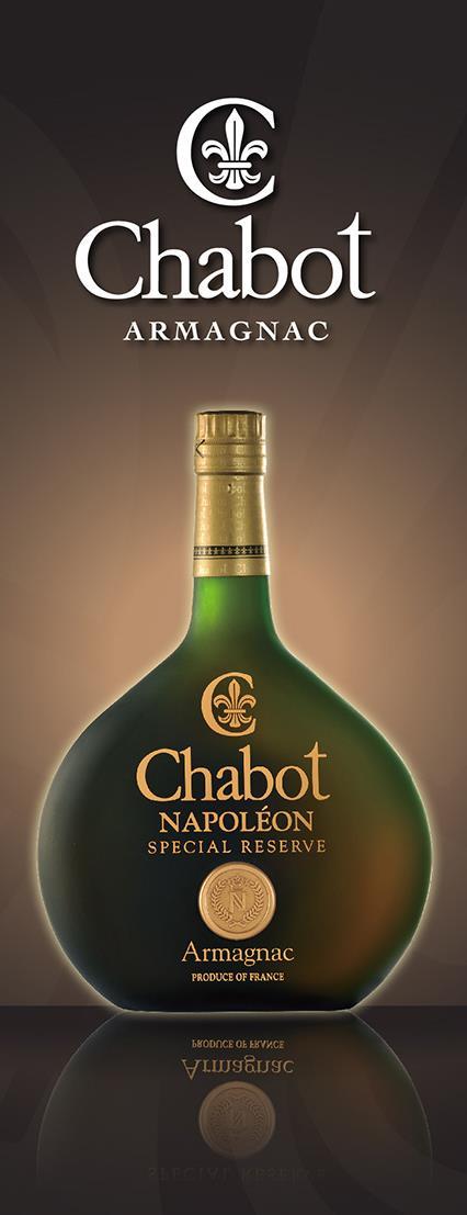 Product Range The Heritage Collection Chabot Napoléon Special Reserve 20+ Some aged up to 20 years A dark frosted bottle hints at the mahogany and amber hue of the liquid within.