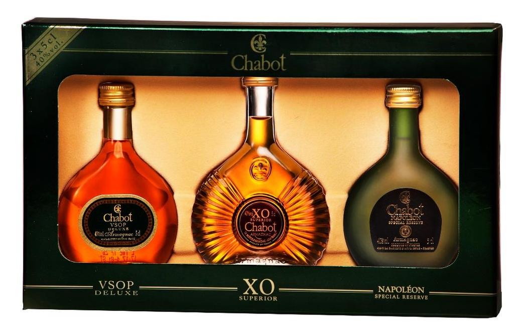 Product Range The Distinctive Collection Chabot Miniature Set Boasting three of Chabot s finest Armagnacs the V.S.O.