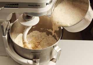 add the yeast; stir until it has dissolved. 2 Add 120g (4oz) of the sifted flour and mix until smooth.