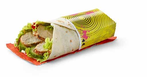 Big Flavour Wraps / Salads The Sweet Chilli Chicken One (with a choice of Crispy or Grilled Chicken) Chicken Selects: EITHER: Chicken Breast Meat (57%), Water, WHEAT Flour, Vegetable Oils (Sunflower,