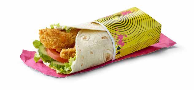 Big Flavour Wraps / Salads The Garlic Mayo Chicken One (with a choice of Crispy or Grilled Chicken) Chicken Selects: EITHER: Chicken Breast Meat (57%), Water, WHEAT Flour, Vegetable Oils (Sunflower,
