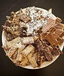 CHOCOLATE CARAMEL MATZO CRUNCH 4-5 pieces of matzo* Optional toppings: 1 cup firmly packed dark brown sugar sprinkles 1 cup (2 sticks) unsalted butter marshmallows 1 cup semi-sweet chocolate chips