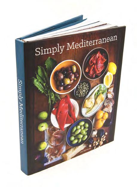 MERCHANDISING SOLUTIONS SIMPLY MEDITERRANEAN COOKBOOK ITEM 11470 DEMO SIGNS BRANDED SUPPORT NUTS OVER