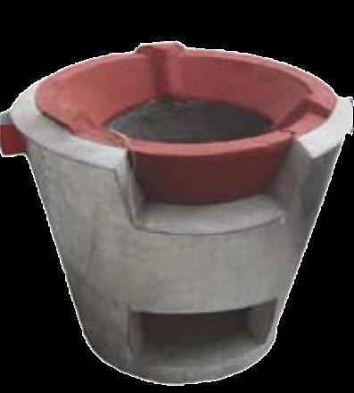 NLS Advantages over Traditional Lao Stove Low pot rests to prevent heat loss characterize the NLS.