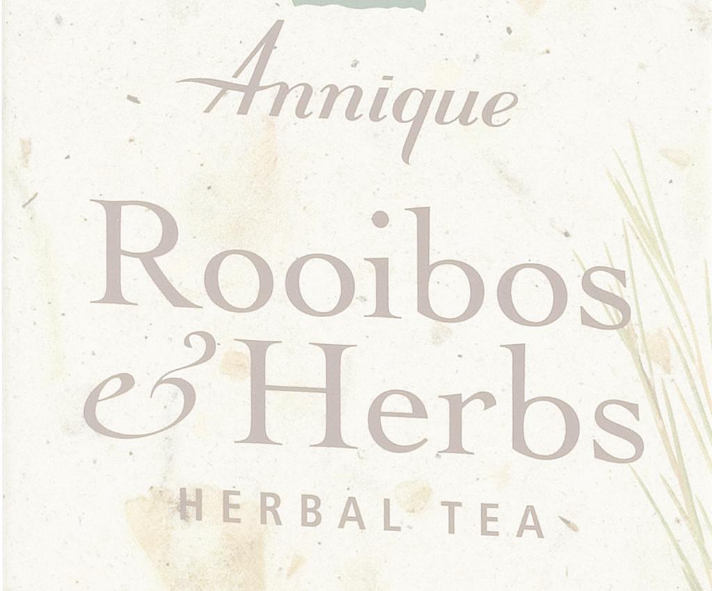 With the infusion of herbs, Rooibos is even more beneficial to your health. Annique introduces nine herbal infusion teas that each address a different ailment.