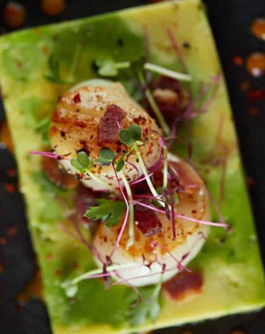SCALLOPS ON THE GREEN Avocado Green Marble lets you turn a