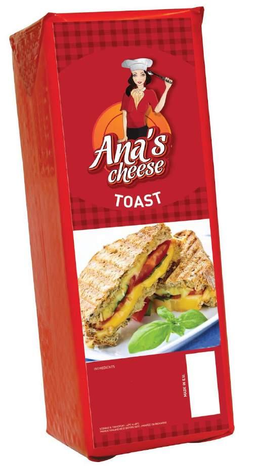 ANA s CHEESE - TOAST has a unique taste and formula and is ideal for all kind of Toast applications.