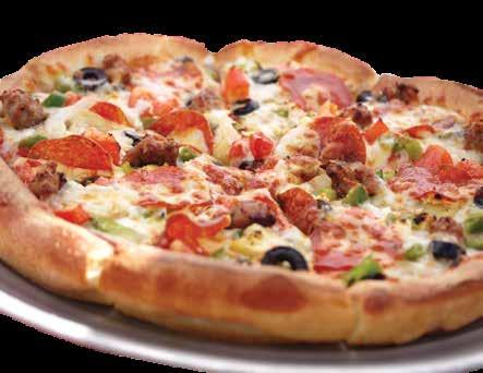 20 Cheese, fresh mushrooms, green peppers & onions Super Vegetarian..... 11.45 14.95 18.50 Cheese, fresh mushrooms, green peppers, onions, black olives, green olives & tomatoes Hawaiian............ 9.
