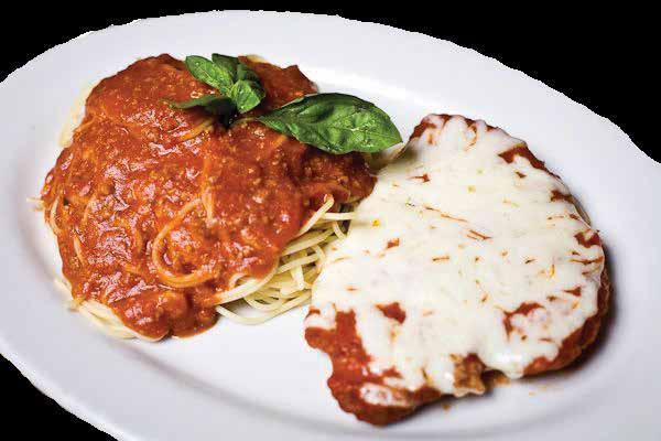 99 Noodles stuffed with fresh ground beef, ricotta, mozzarella and parmesan cheese, lightly seasoned and baked with our homemade meat sauce and topped with mozzarella cheese.
