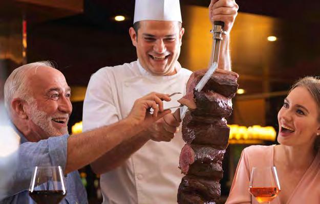 Bursting with Brazilian vibe, this is the place to experience authentic churrascaria-style eating.