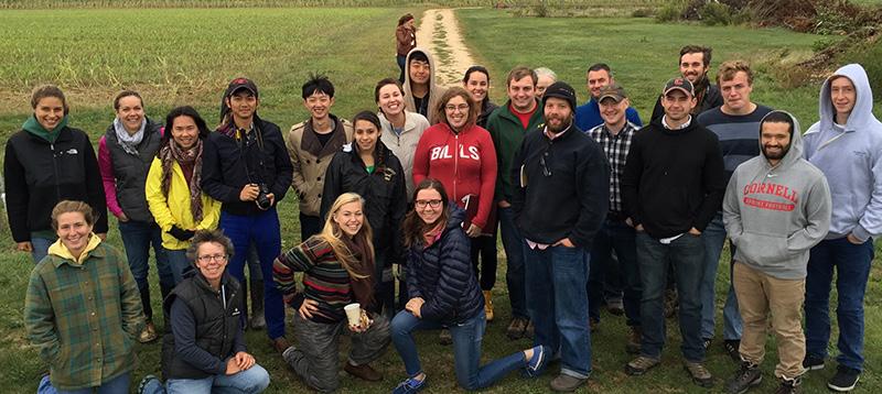 Cornell students visited vineyards on the North Fork of Long Island, as part of the 'Wines and Vines' class. Instructor Dr.