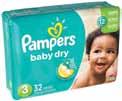 00 Pampers Jumbo Diapers (2-6) 4/21-37 ct., unit 9.75 Bounce Dryer Sheets 12/40 ct., unit 2.