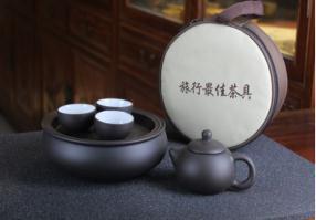 件套紫砂 ( 红泥 ) teaware travel set (one, one