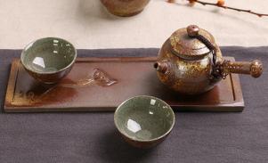pitcher: 150ml 天际竹盒茶具 6 件套 Xishi Yixing Teaware set(4 cups, 1
