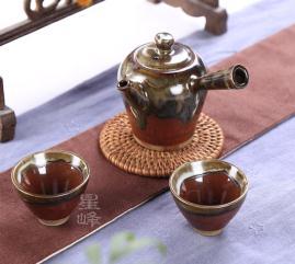 Teaware set (Yellow-kiln) WYXA-080 小豹纹圆满壶套装
