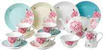 A stunning combination of bold and bright designs that will make any afternoon tea